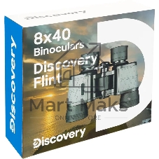 Бинокль Discovery 8-8x 40мм Flint 79582 черный/серый