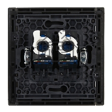 Розетка компьютерная IEK FORTE&PIANO FP333 2-ая RJ45 кат.5E серый