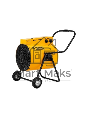 Тепловая пушка Denzel SFH-15000, 400 В, желтый, 120/9000/15000 Вт, 150 м2, термостат