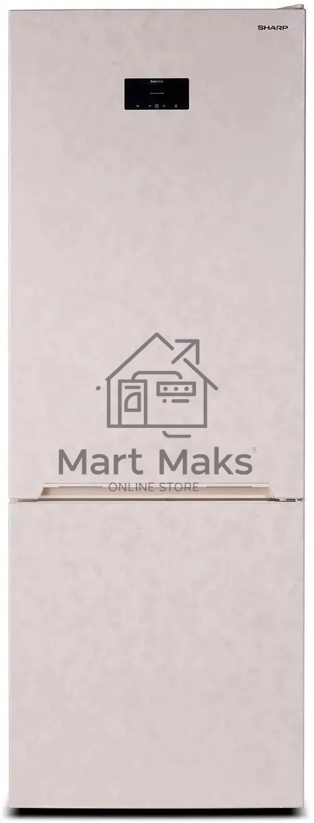 Холодильник Sharp SJ492IHXJ42R бежевый двухкамерный 333/128л морозилка снизу, No Frost
