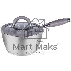 Ковш Maunfeld Leona MF18LN01SP из нержавеющей стали со стеклянной крышкой, 16см, 1,6л. Ковш Maunfeld Leona MF18LN01SP из нержавеющей стали со стеклянной крышкой, 16см, 1,6л.