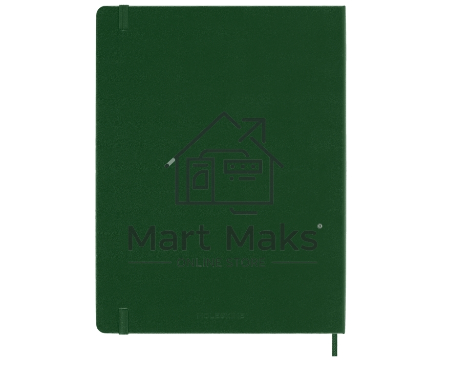 Блокнот Moleskine CLASSIC QP092K15 XLarge 190х250мм, 192 страниц, нелинованный, твердая обложка, зеленый