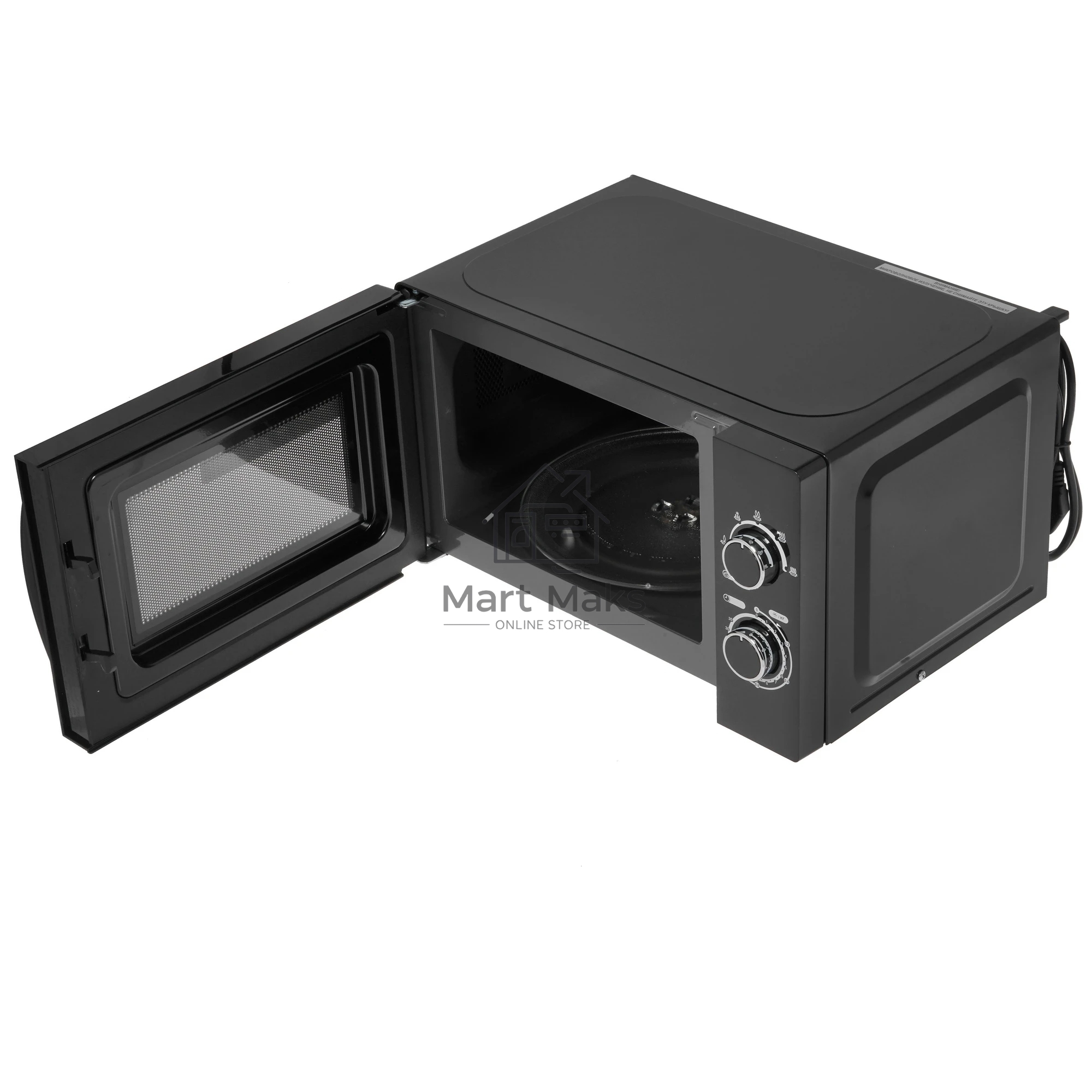 Микроволновая печь Hyundai HYM-M2063 черный, 20 л, 700 Вт, переключатели - поворотный механизм