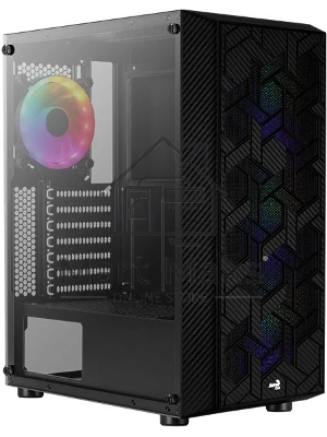 Компьютерный корпус Aerocool/Formula Hive-G-BK-v2 черный без БП ATX 4x120mm 1xUSB2.0 2xUSB3.0 audio bott PSU