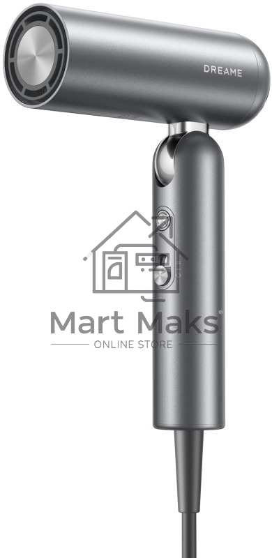 Фен Dreame Pocket High-speed AHD51 серый космос, 1300 Вт, компактный, ионизация