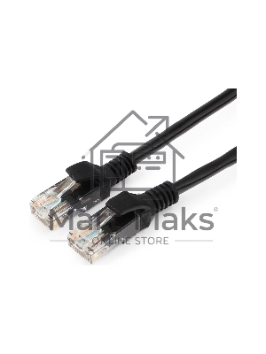 Патч-корд UTP Cablexpert PP12-15M/BK cat.5e, 15м, литой, многожильный, черный