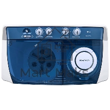 Стиральная машина LG P1961RWPT белый/синий, загрузка вертикальная 16 кг