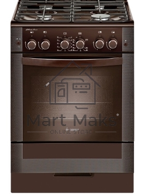 Плита газовая Gefest ПГ 6300-02 0347 коричневый, конфорок 4 шт, духовка 52 л, 60 см x 85 см x 60 см