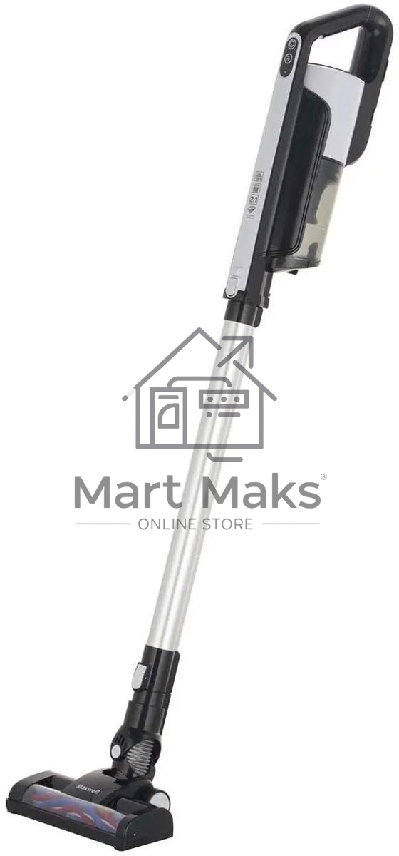 Пылесос вертикальный Maxwell MW-3246 белый/черный, питание от аккумулятора, 120 Вт, уборка сухая, пылесборник 0.4 л, работа от АКБ max 35 мин