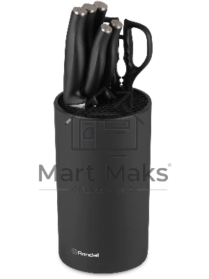 Набор кухонных ножей Rondell Florett RD-1582, черный