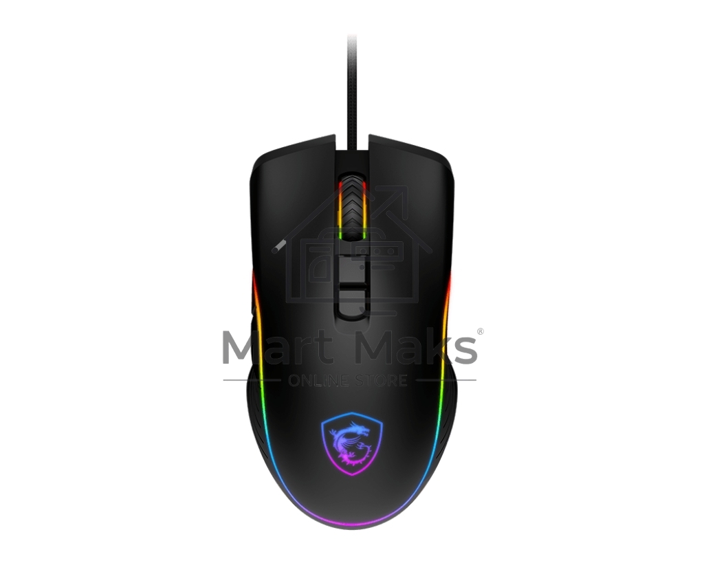 Мышь проводная MSI Forge GM300 черный, 7200 dpi, USB, кнопки - 7
