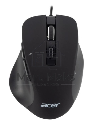 Мышь проводная Acer OMW120 черный, 2000 dpi, USB, кнопки - 6