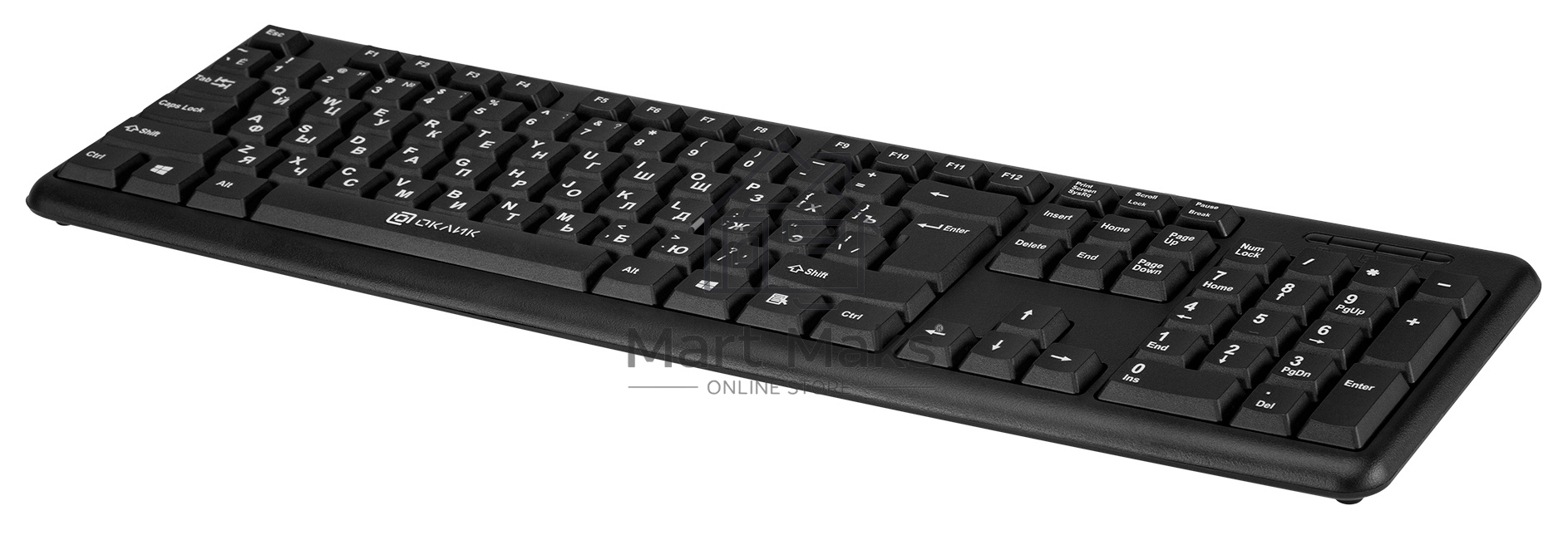 Клавиатура Oklick 180M проводная, PS/2, черный