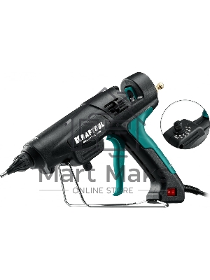 Пистолет клеевой KRAFTOOL 06843-300-12 PRO регулятор темп, выход клея 1,5 кг/час, d=12мм, 300Вт