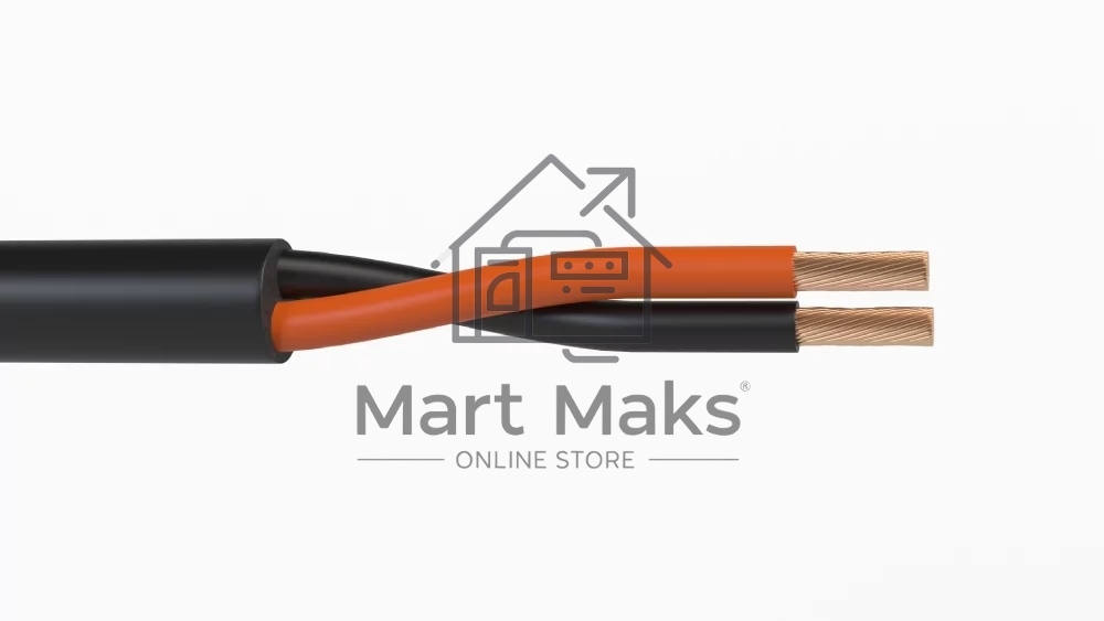 Кабель акустический 300 м, 16 AWG FRNC/LSZH, 1,5 мм2, диаметр 7мм, экран, медь 28 x 0,25 мм, черный, бухта