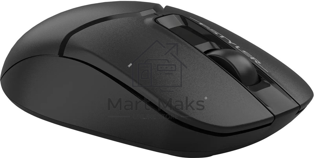Мышь беспроводная A4Tech Fstyler FG12 черный, 1200 dpi, радиоканал, USB, кнопки - 3