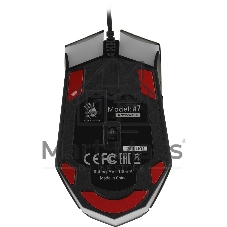 Мышь проводная A4Tech Bloody A7 черный, 4000 dpi, USB, кнопки - 8