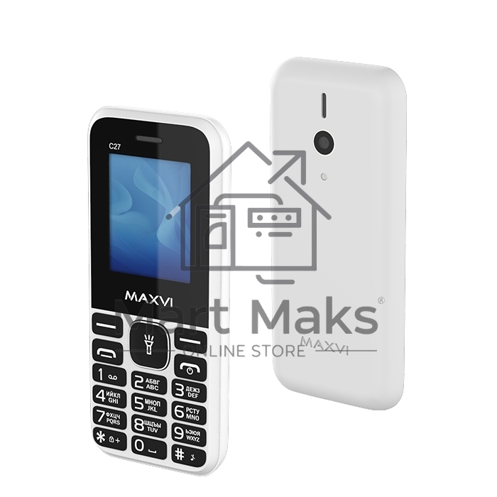 Мобильный телефон Maxvi C27 белый