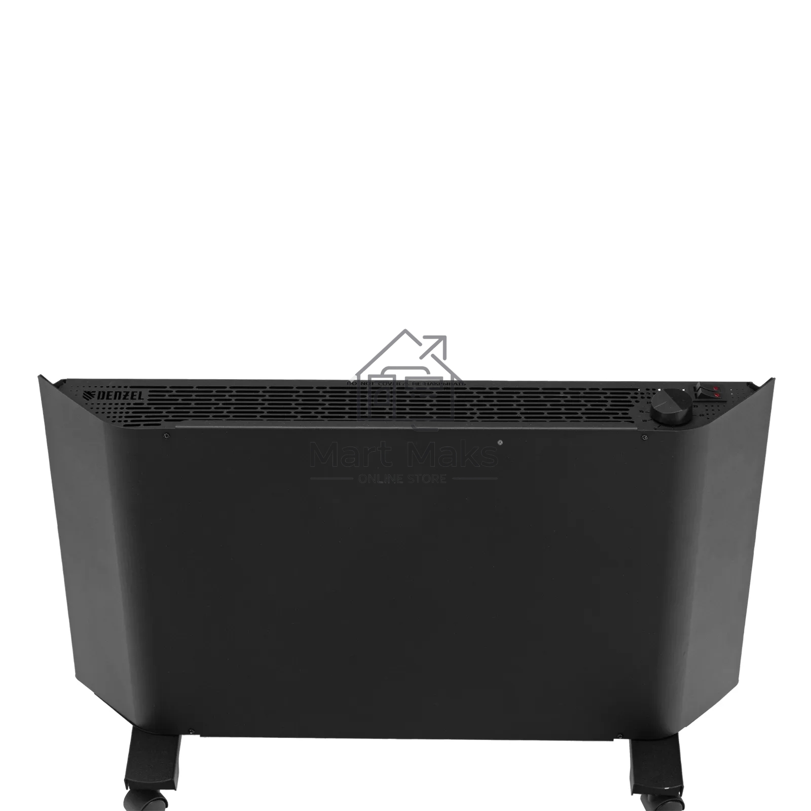 Конвектор Denzel XCE-1500B черный, 1500 Вт, 20 м2, термостат