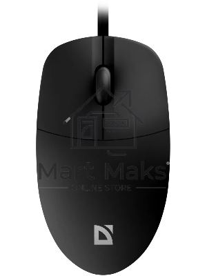 Мышь проводная Defender Azora MB-241 черный, 1200 dpi, USB, кнопки - 3