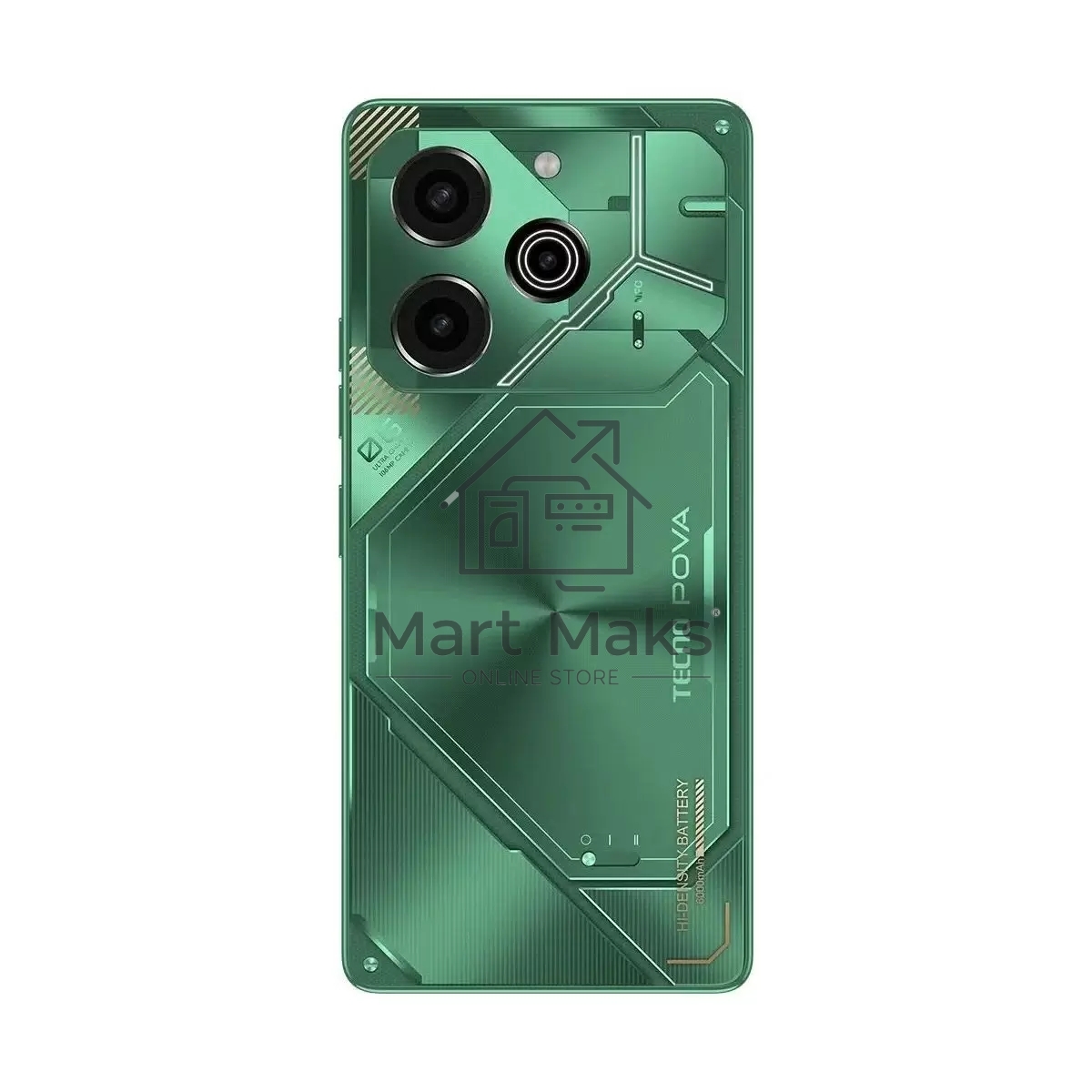 Смартфон Tecno POVA 6 Pro 5G, 12/256Gb, зеленый