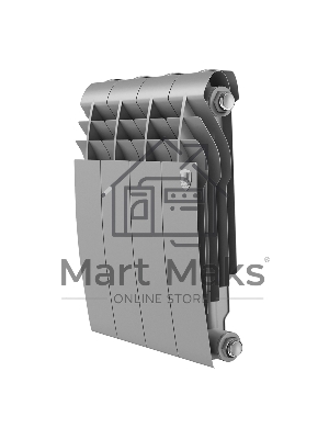 Радиатор биметаллический Royal Thermo BILINER B 350 Серебристый - 4 секц.