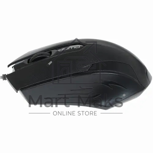 Мышь проводная Qumo Office M14 черный, 1000 dpi, USB, кнопки - 3