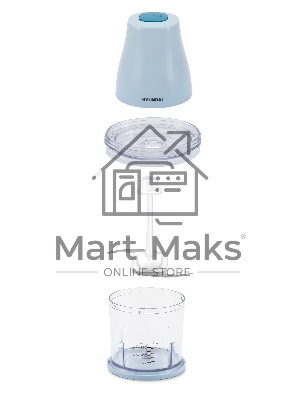 Измельчитель электрический Hyundai HYC-P3118 0.8л. 350Вт голубой/синий