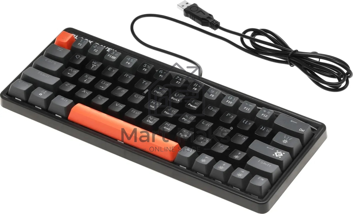 Клавиатура Defender Black Raven GK-417 проводная, USB, черный
