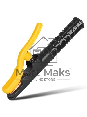 Электрододержатель Deli DL23300A 500гр, макс. сила тока 300A, длина 295мм, диаметр электрода 4,0-6,3мм, площадь поперечного сечения кабеля 35-50 кв.мм