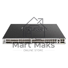 Коммутатор D-Link DGS-3130-54S/B1A, 48×1 Гбит/с SFP + 2×10 Гбит/с Base-T + 4×10 Гбит/с SFP+, управляемый