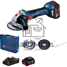 Углошлифовальная машина Bosch GWS 180-LI 11000об/мин рез.шпин.:M14 d=125мм жестк.кейс (06019H9025)