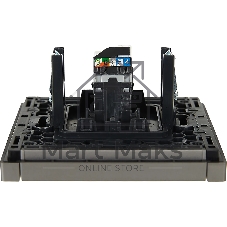 Розетка компьютерная RJ45 кат.5E IEK FORTE&PIANO FP532 сталь