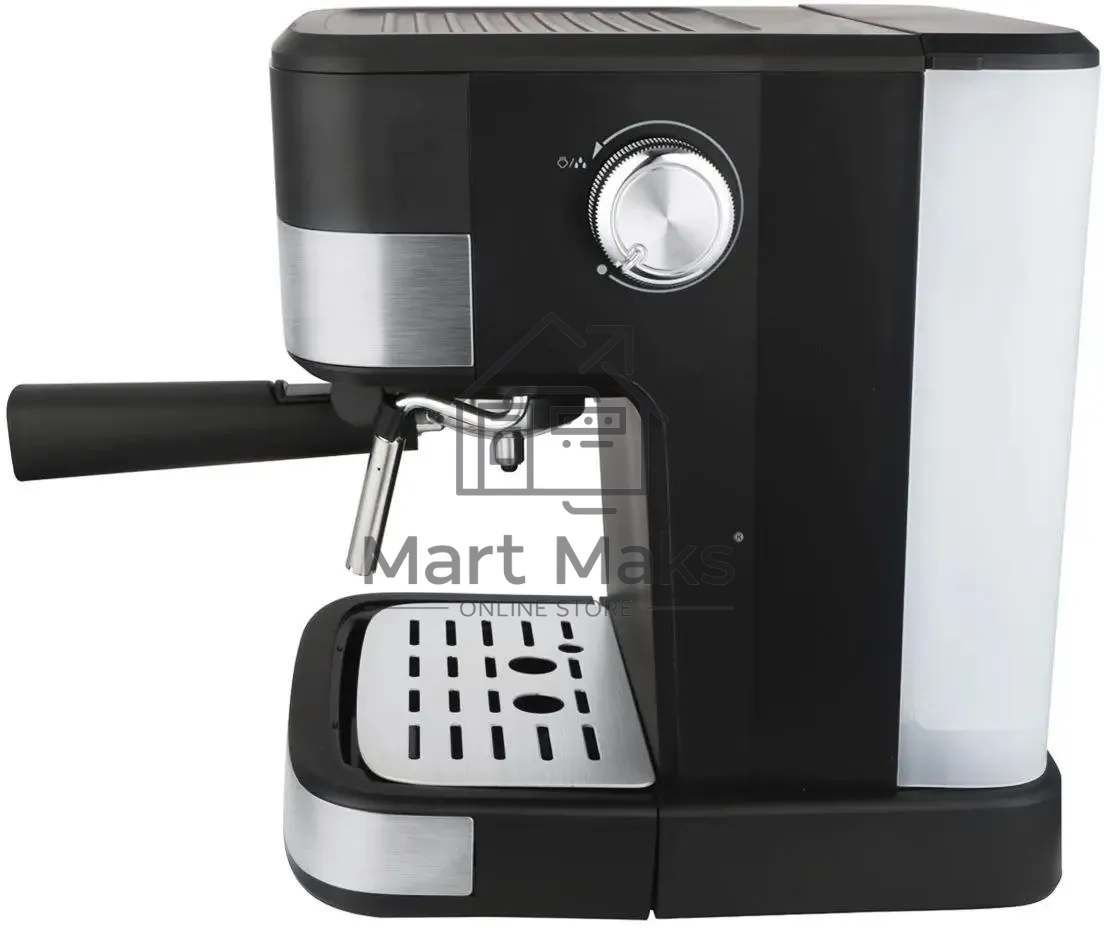 Кофеварка рожковая Centek CT-1171 черный, исп. кофе - молотый, 1.5 л, 1200 Вт, 20 Бар