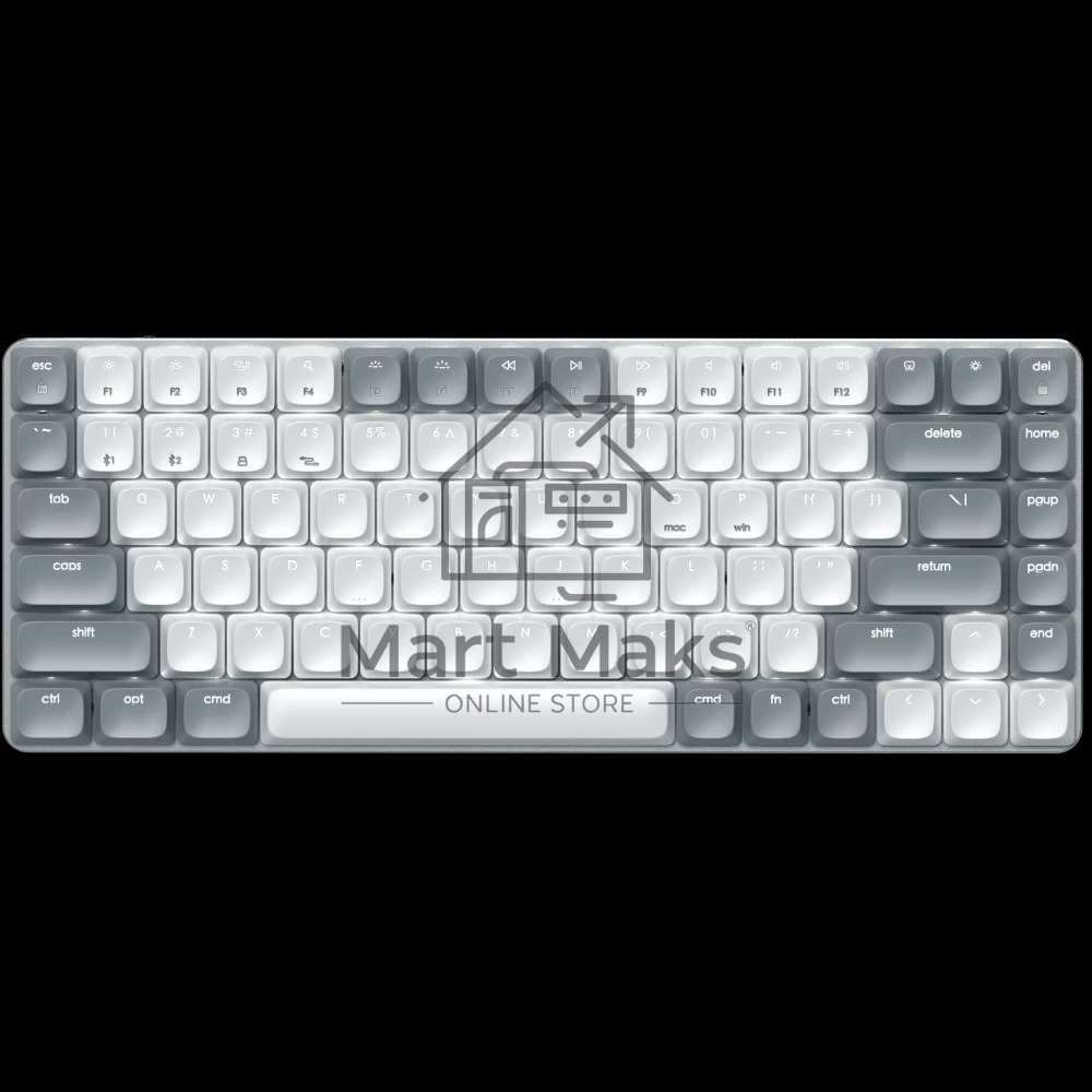 Клавиатура беспроводная механическая Satechi SM1 Slim Mechanical Backlit Bluetooth Keyboard, белый/серый ST-KSM1LT-RU
