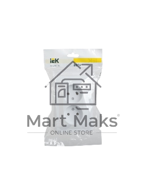 Розетка 2-м СП Вега РС12-2-ВБ без заземл. контакта без защ. штор 10А белый ИЭК ERV20-K01-10-DM