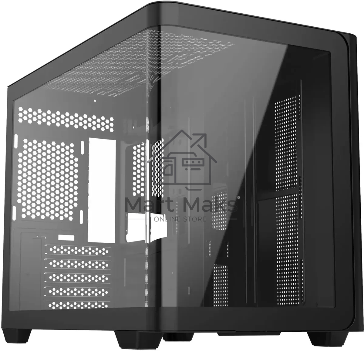 Компьютерный корпус Bloody BD-CC112 черный без БП mATX 9x120mm 2xUSB3.0 audio bott PSU