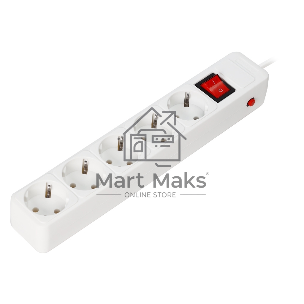 Сетевой фильтр SMARTBUY (SBSP-5-30-W) 5 гн х 3,0 м белый