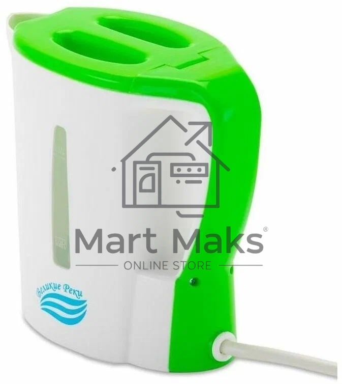 Чайник электрический Великие Реки Мая-1 бело-салатовый