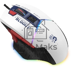 Мышь беспроводная A4Tech Bloody W95 Max Sports синий/белый оптическая (12000dpi) USB (10but)