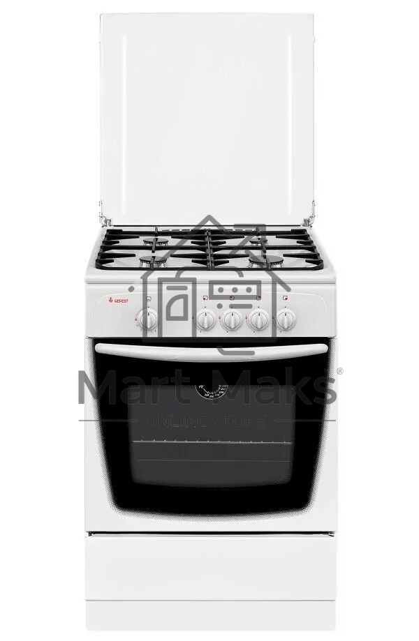 Плита газовая Gefest CG 60М C7 К73 белый, конфорок 4 шт, духовка 63 л, 60 см x 85 см x 60 см