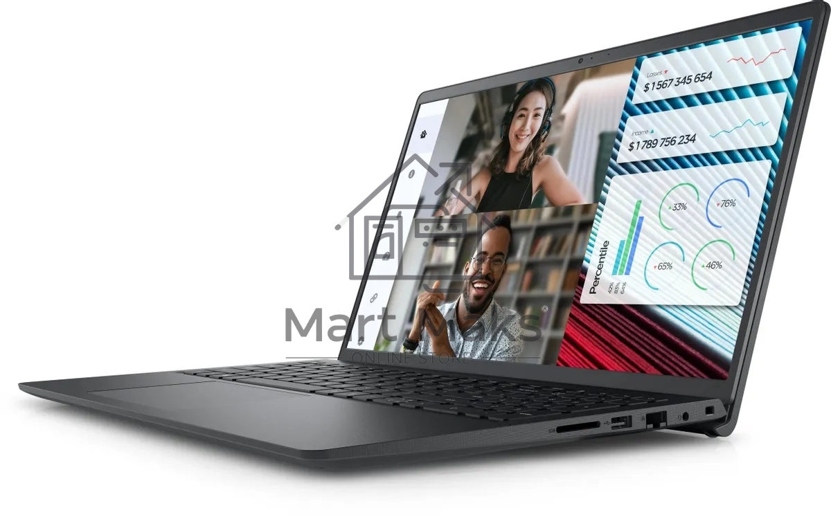 Ноутбук Dell Vostro 3520 Core i3 1215U 16Gb SSD512Gb Intel UHD Graphics 15.6