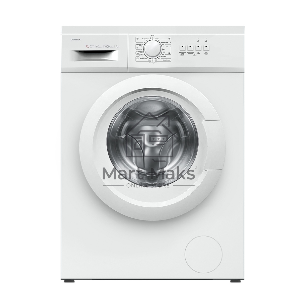 Стиральная машина Centek CT-1901 белый, загрузка фронтальная 6 кг, 1000 об/мин., класс: А+