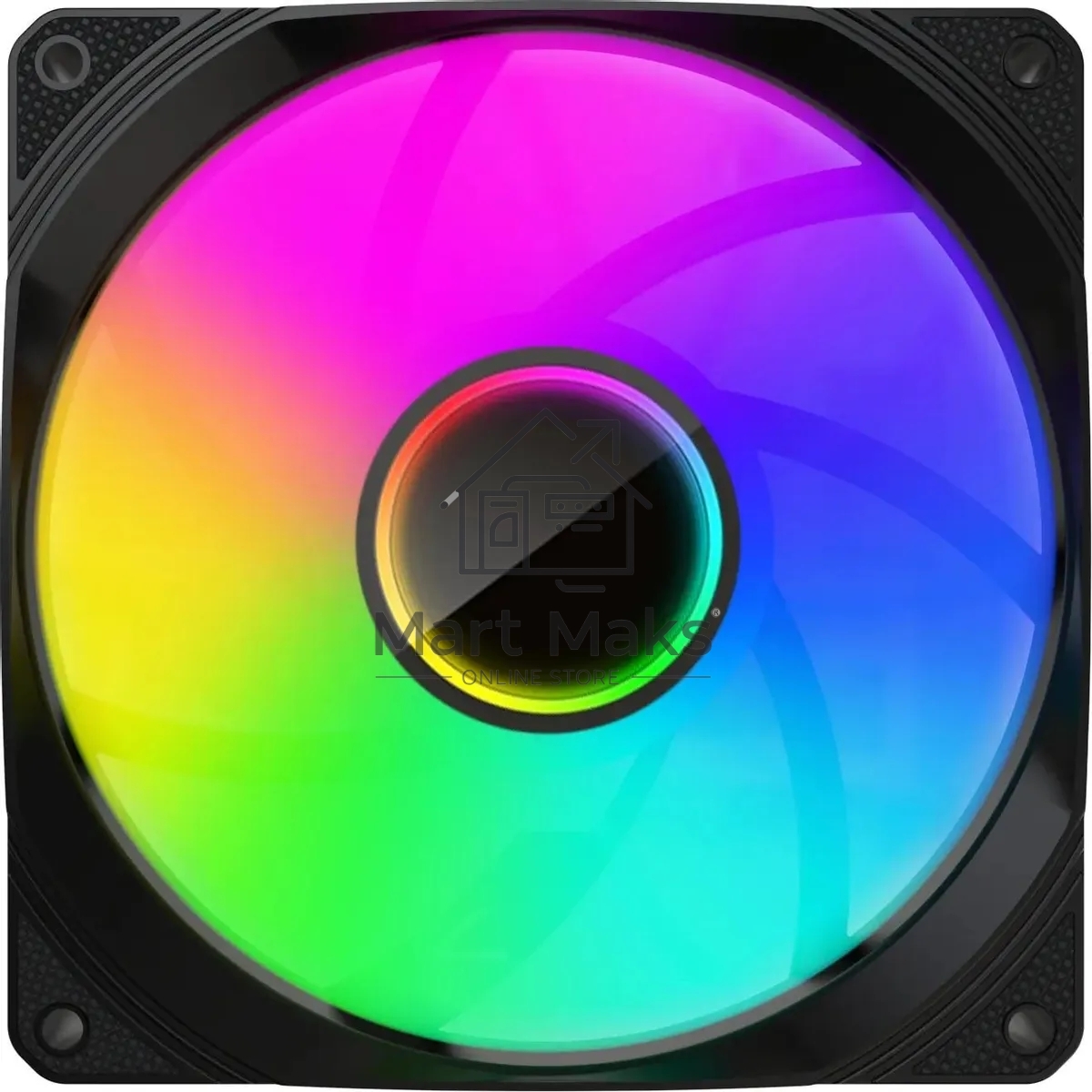 Вентилятор для корпуса Bloody BD-CF120ARGB1 ARGB черный, 120 мм, 1600 об/мин, 26 дБ, 4 pin