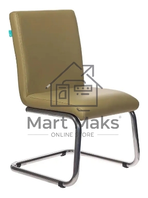 Кресло офисное Бюрократ CH-250-V зеленый искусственная кожа полозья