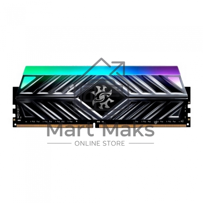 Оперативная память XPG Spectrix D41 RGB, DDR4, 16GB (1x16GB), 3200MHz, CL16, UDIMM, с радиатором, RGB, серый