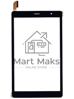 Сенсорное стекло (тачскрин) для Digma Optima 8 Z801, черное