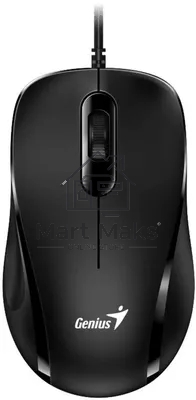 Мышь проводная Genius DX-101 черный, 1200 dpi, USB, кнопки - 3