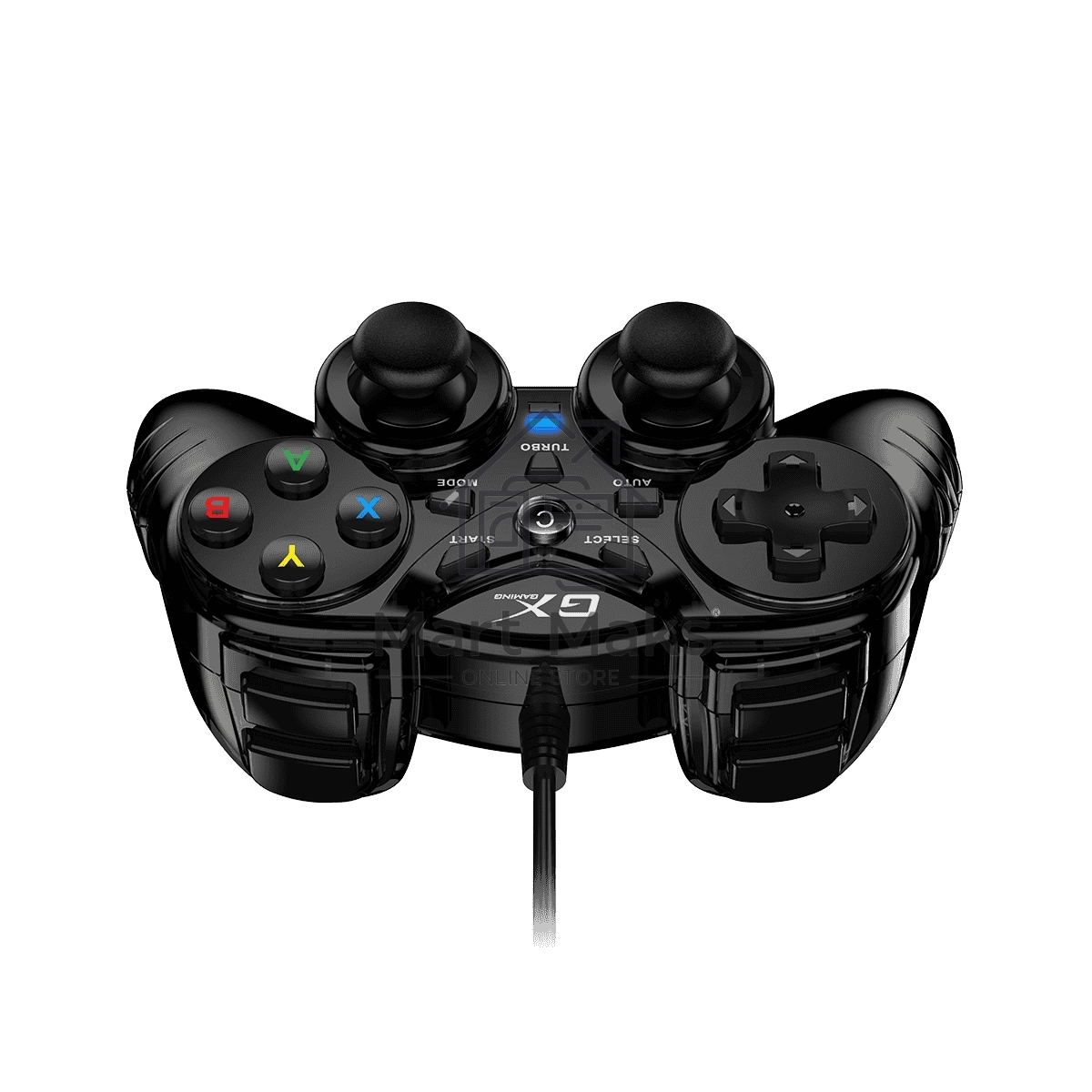 Геймпад Genius GX-17UV, (PC, PlayStation 3), two vibration motors, 2 joysticks, cable: 1.8 m, color: black