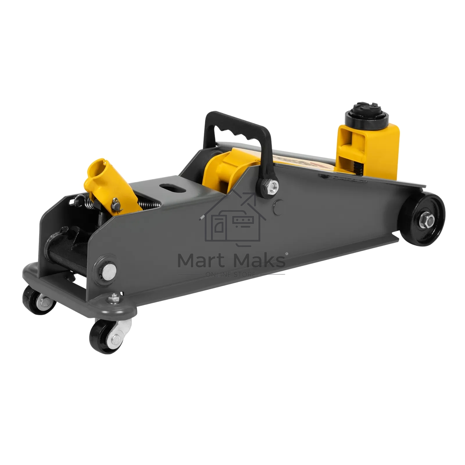 Домкрат гидравлический подкатной с фиксатором Denzel 3 т, 190-532 мм, SUV